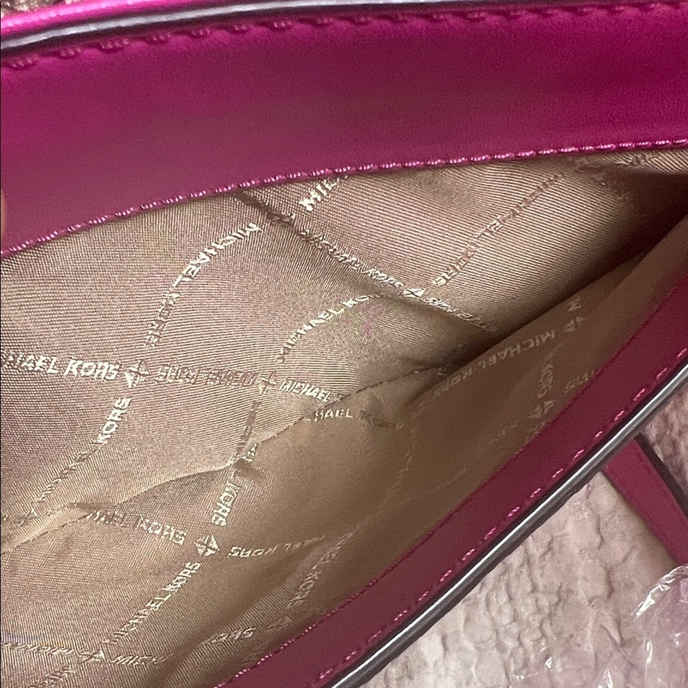 Michael Kors Fuchsia Crossbody Bag - Picture 9 of 13